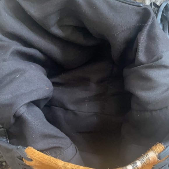 Just Cavalli Leather and Fur Fringe Bag - Picture 8 of 9